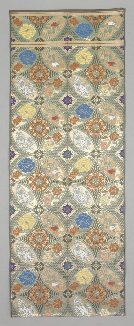 Obi Fragment, late 19e-vroege 20e eeuw door Japanese School