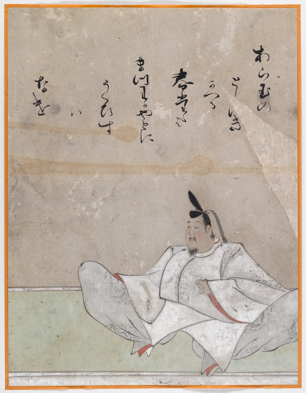 Een van de Sanjurokkasen, albumblad door Japanese School