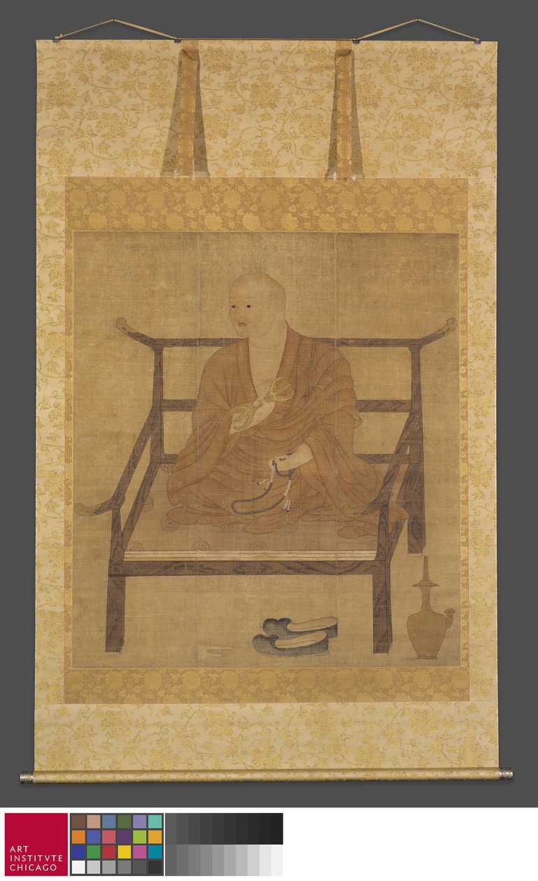Portret van Kobo Daishi door Japanese School