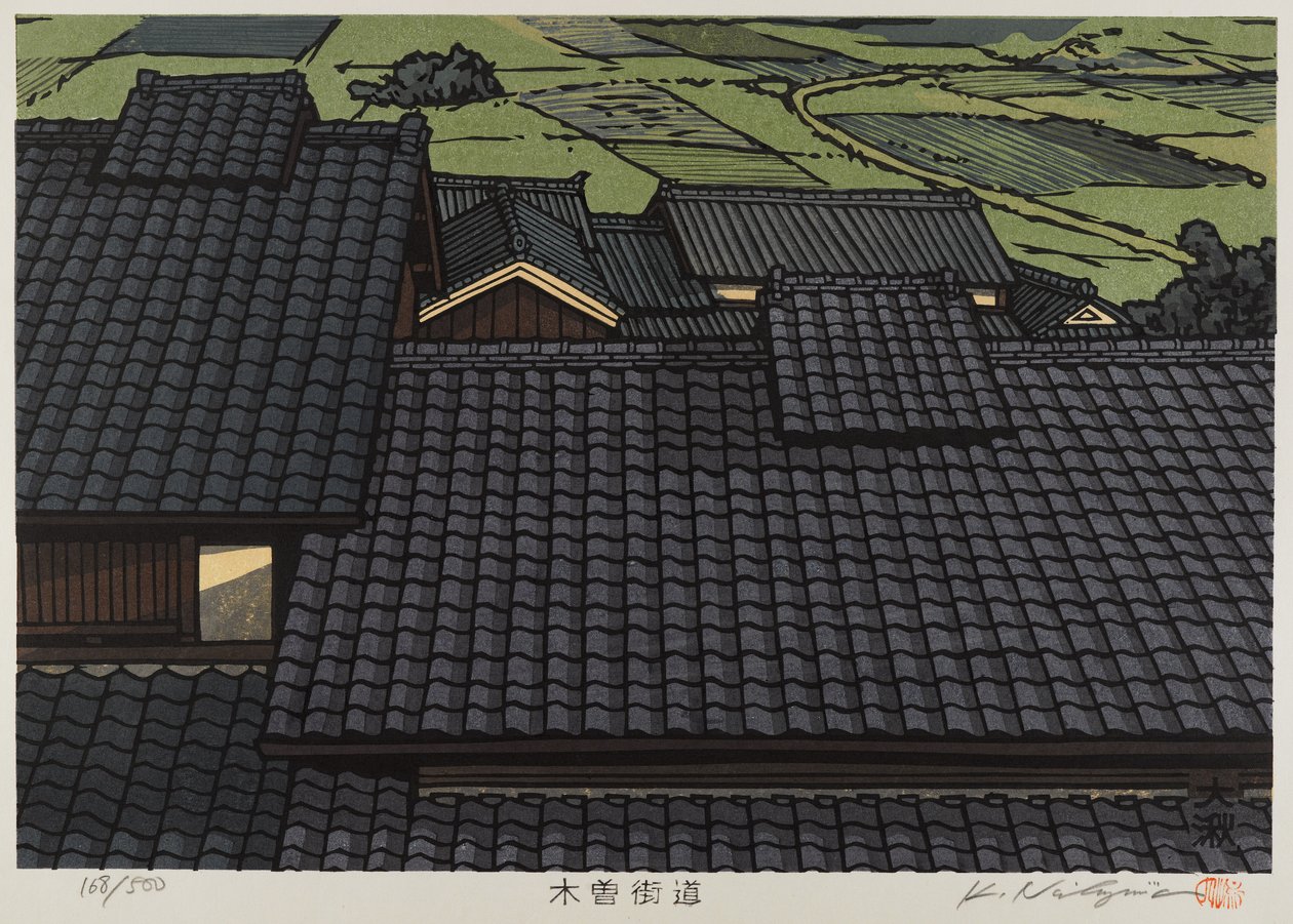Dak uit de serie Kisokaido door Japanese School