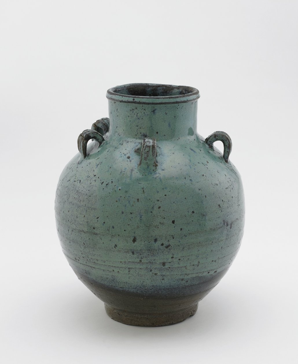 Theeblad opslagpot met vijf lussen, Saga of Nagasaki prefectuur, Edo periode door Japanese School