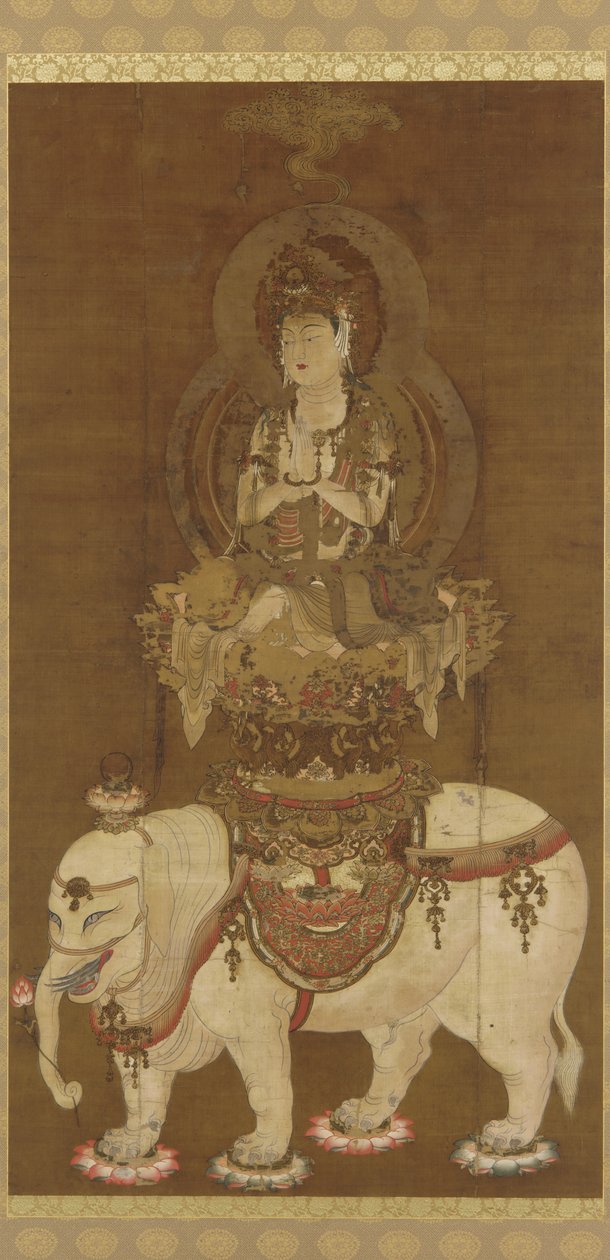 De Bodhisattva - Fugen (Fugen Bosatsu) Heian-periode door Japanese School