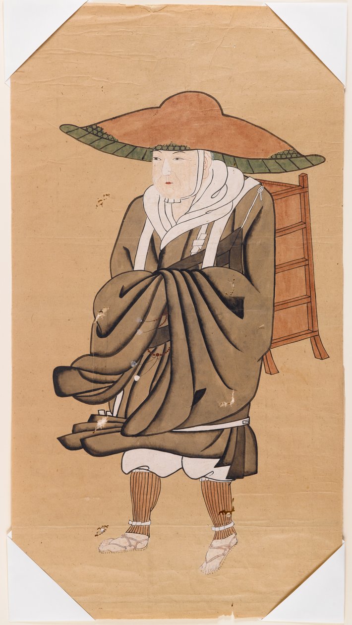 De Chinese Boeddhistische Pelgrim Hsuan-Tsang door Japanese School