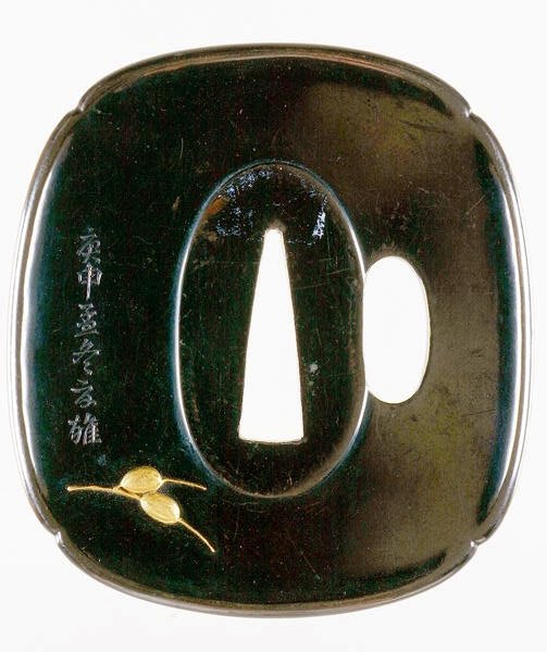 Tsuba, Japanse zwaardbeschermer door Japanese School