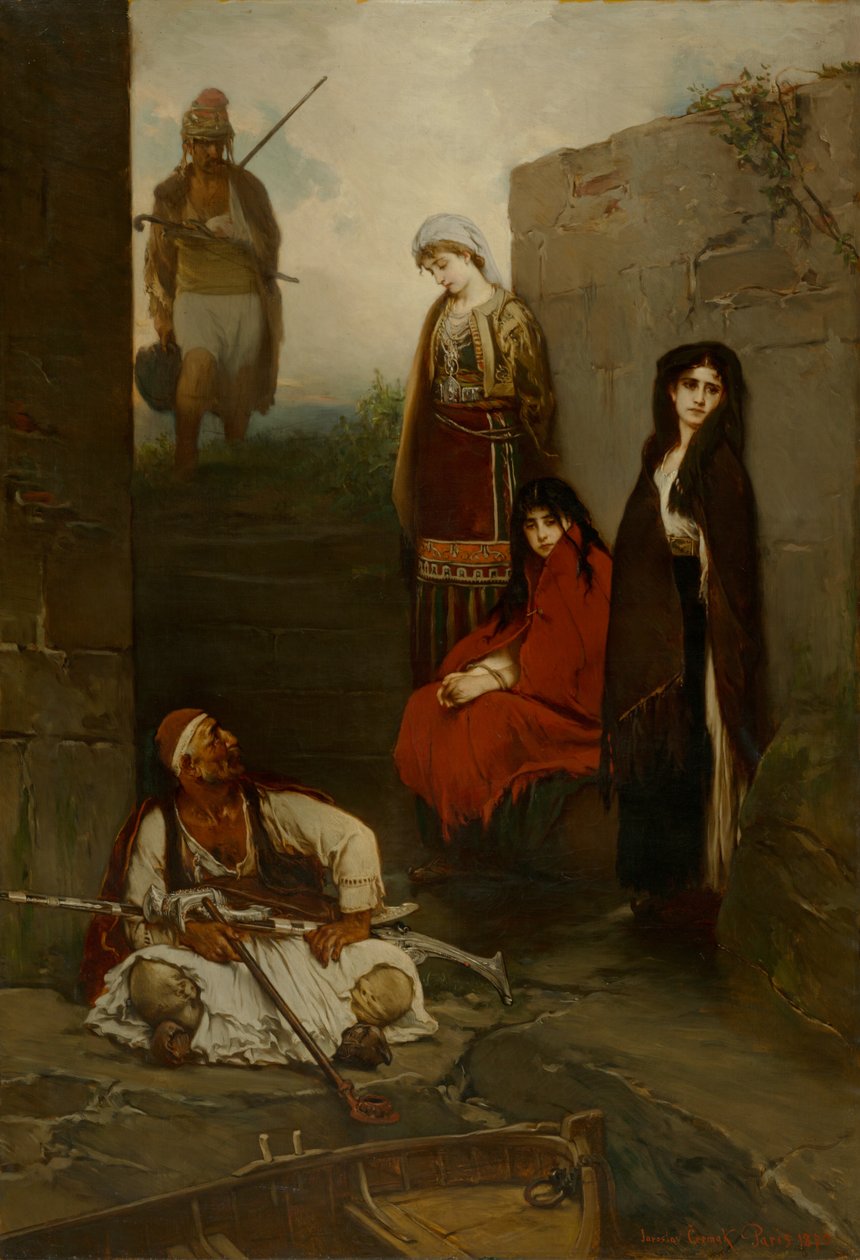 Gevangenen (Montenegrijnse vrouwen) door Jaroslav Cermak