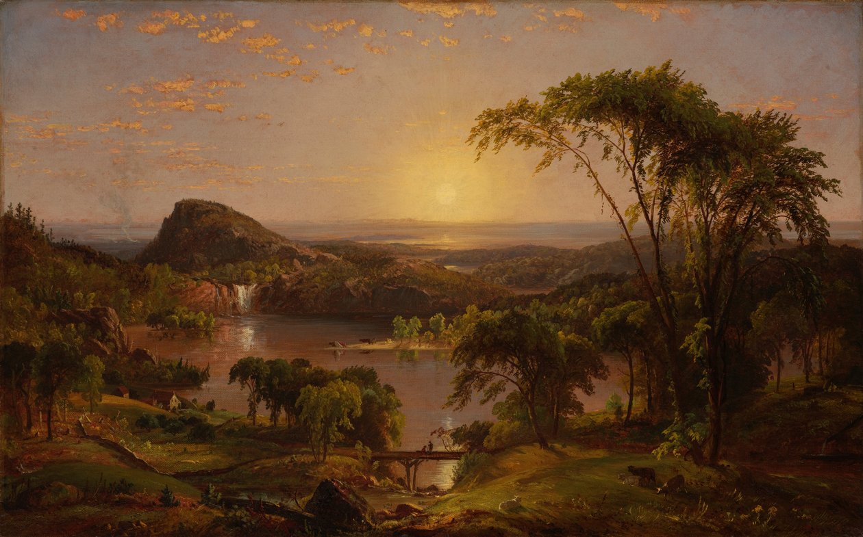 Zomer, Ontariomeer door Jasper Francis Cropsey