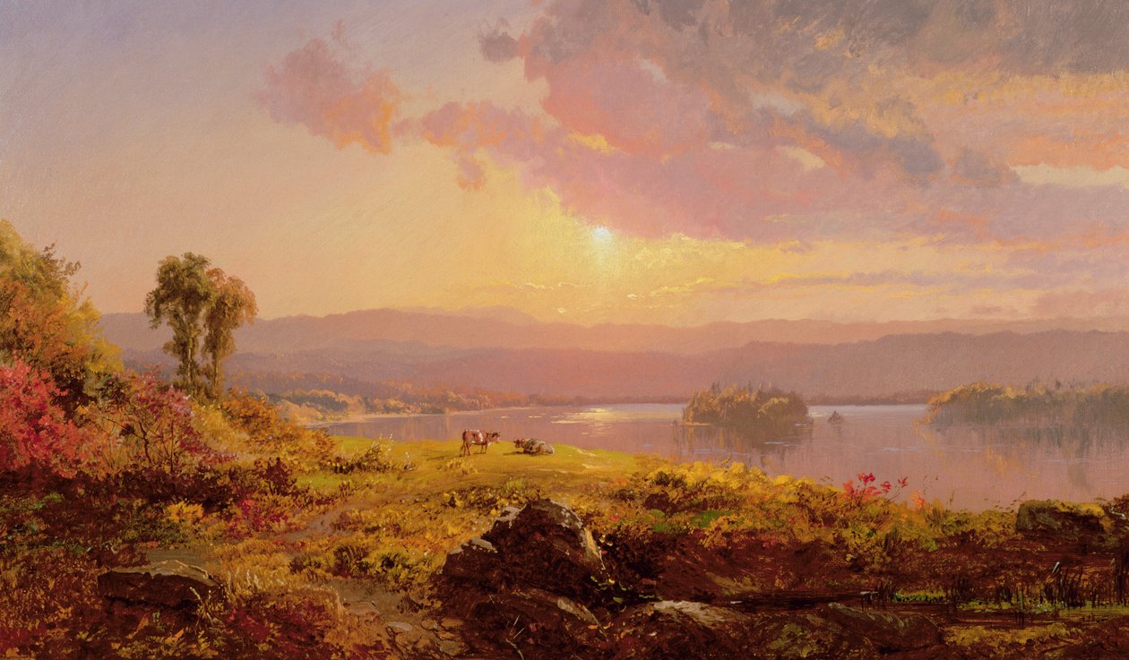 Susquehanna Rivier, 1876 door Jasper Francis Cropsey