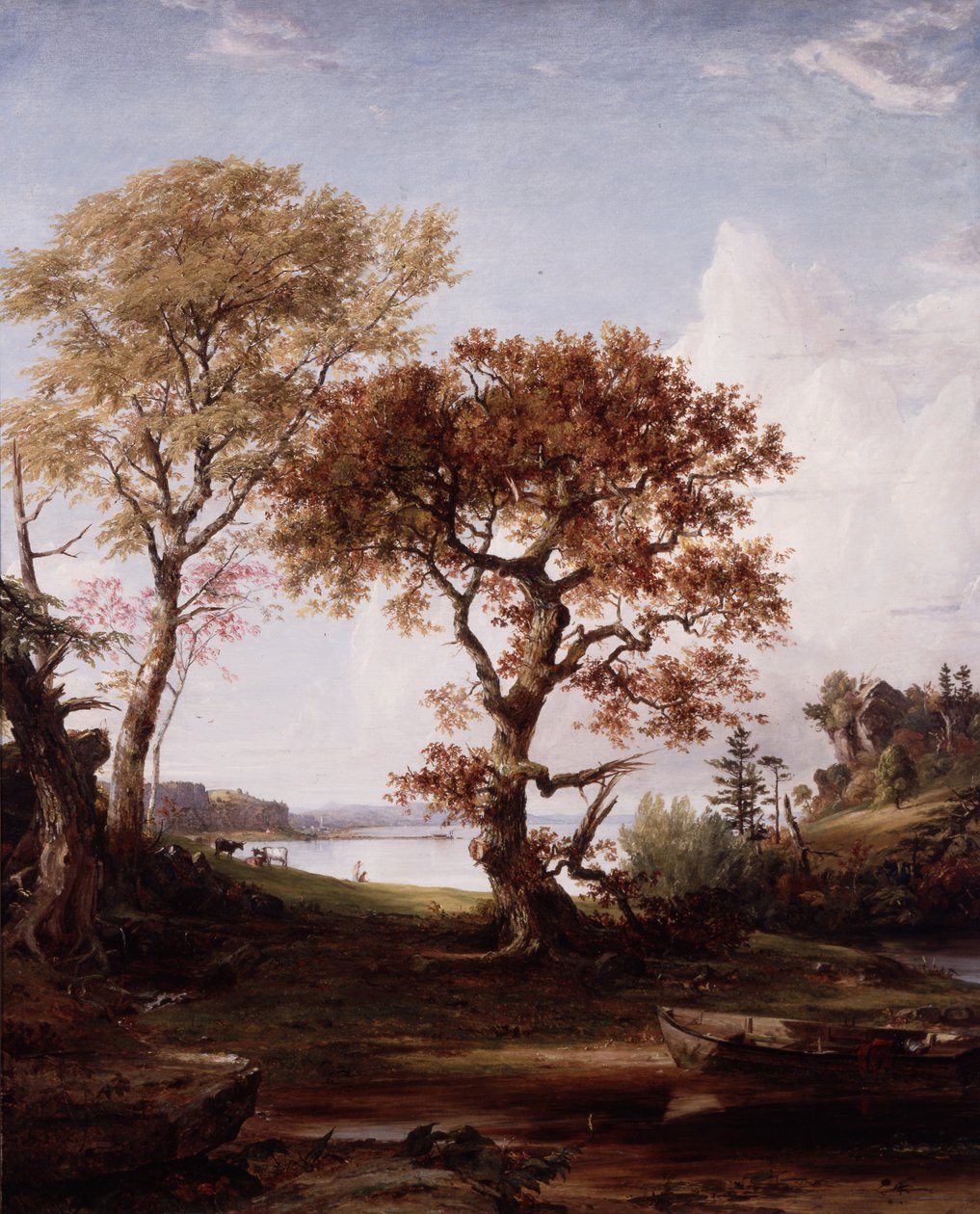 De Hudson bij Piermont door Jasper Francis Cropsey