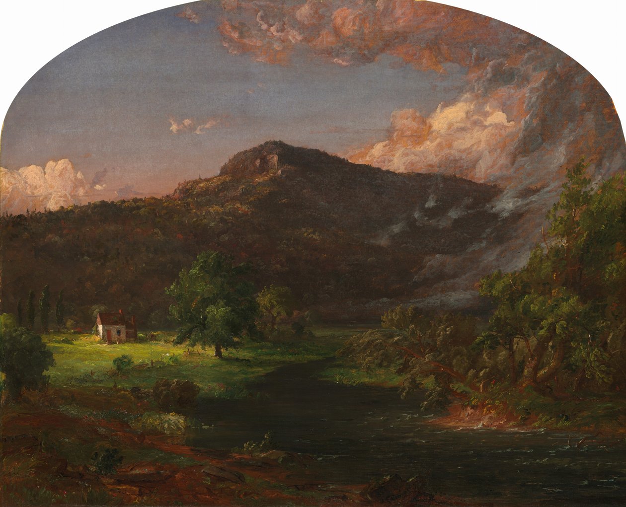 Tourn Mountain, hoofdkwartier van Washington, Rockland Co., New York door Jasper Francis Cropsey