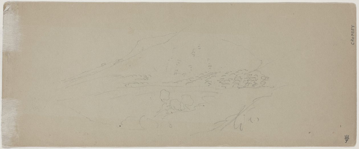 Uitzicht op een berg door Jasper Francis Cropsey