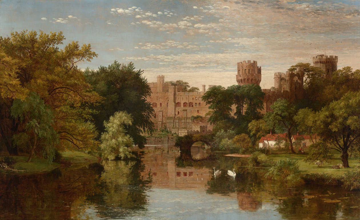 Warwick Castle, Engeland door Jasper Francis Cropsey