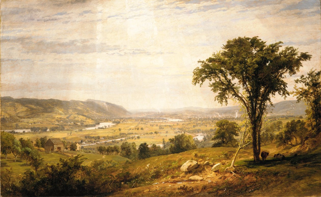 Wyoming Valley, Pennsylvania door Jasper Francis Cropsey