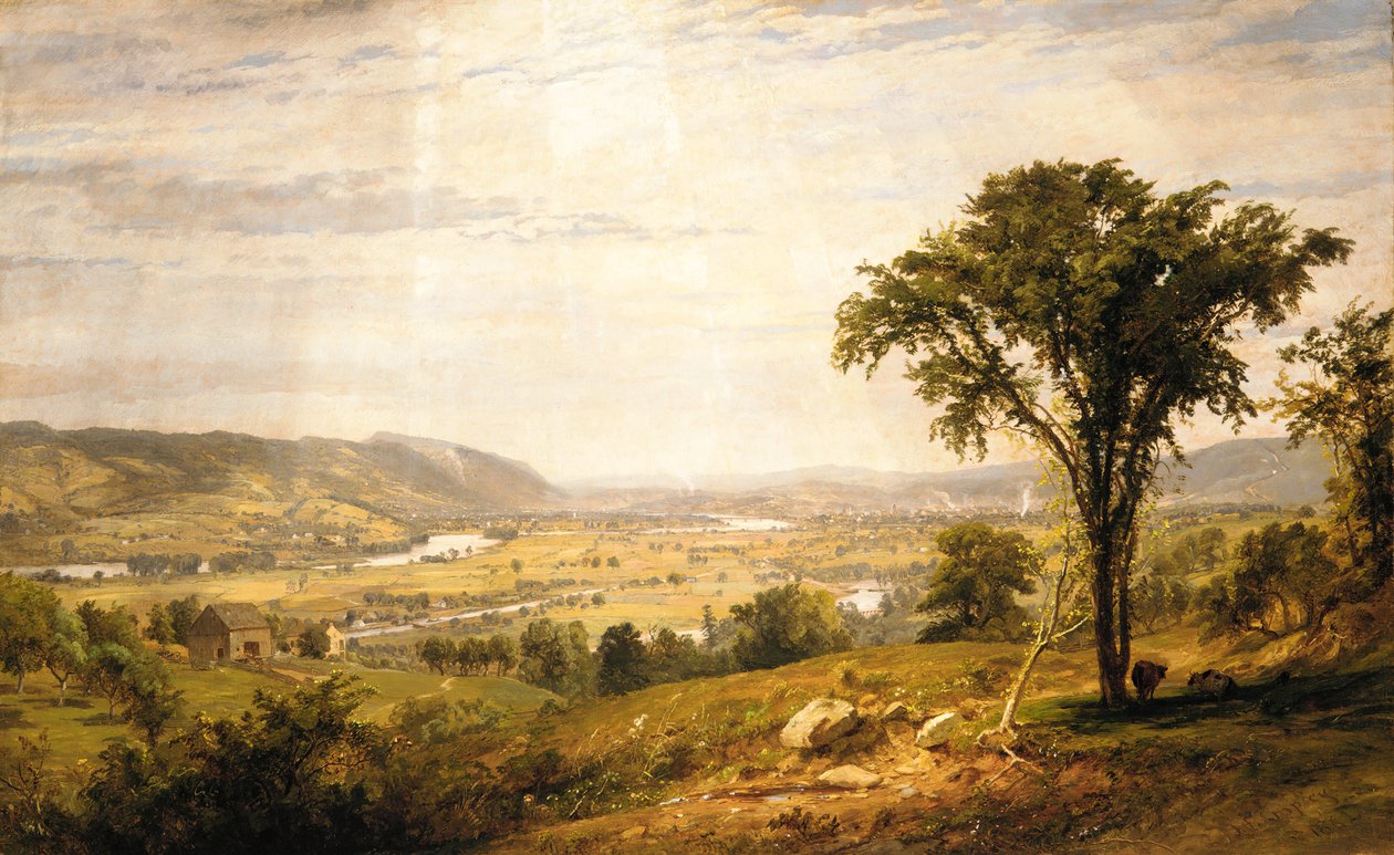 Wyoming Valley, Pennsylvania, 1864 door Jasper Francis Cropsey