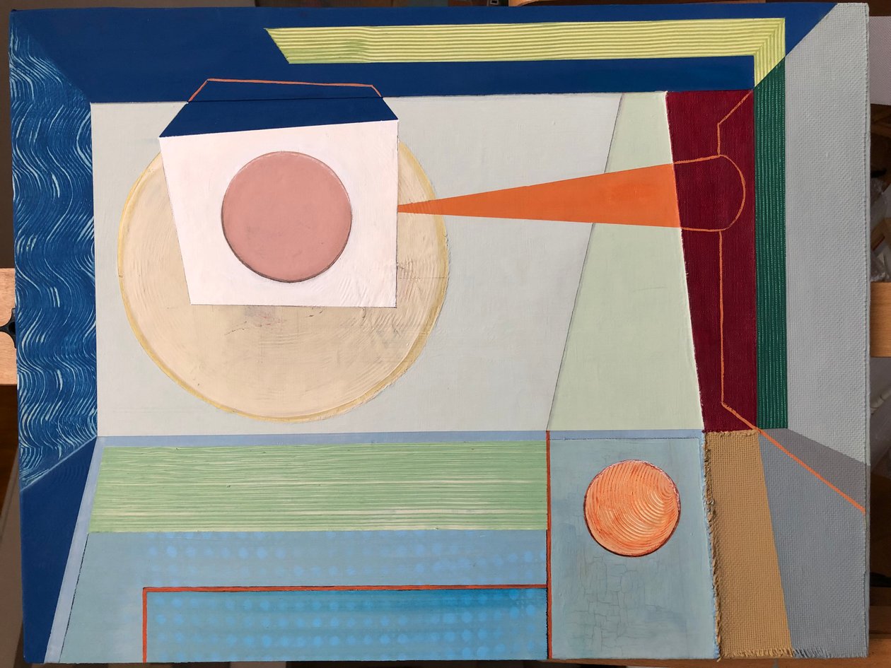 Abstract Parijs 18 (schilderij) door Jasper Galloway