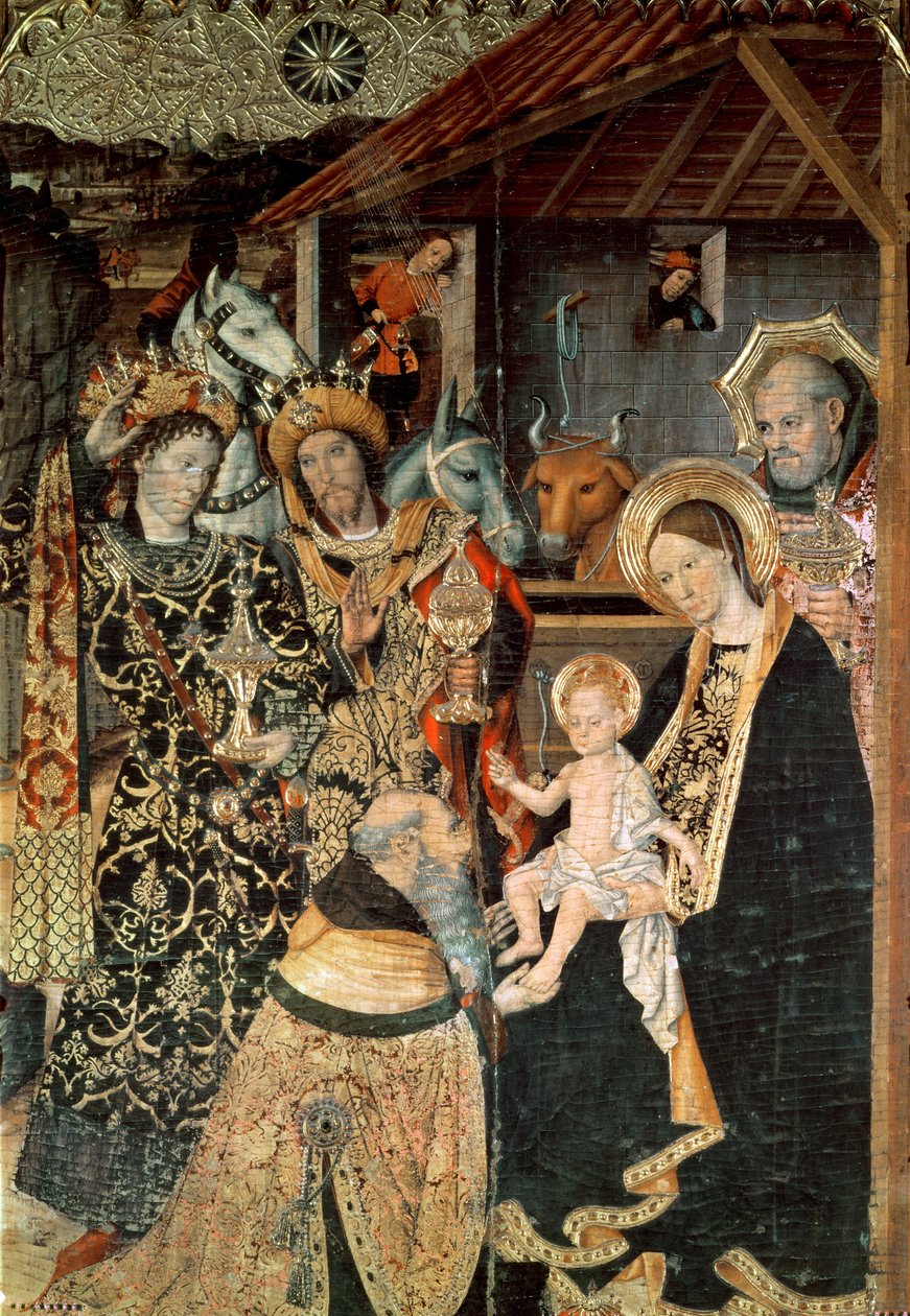 Aanbidding der Koningen door Jaume Huguet