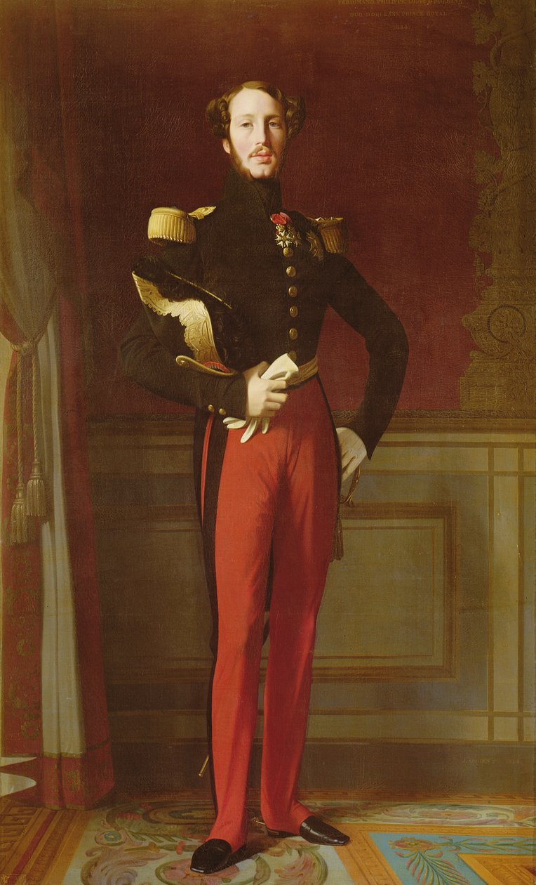 Ferdinand-Philippe (1810-42) Hertog van Orleans in het Palais des Tuileries, 1844 door Jean Auguste Dominique Ingres