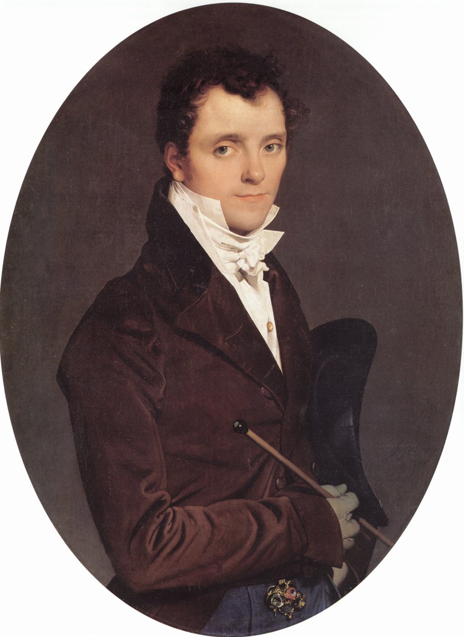 Portret van Edmé Bochet door Jean Auguste Dominique Ingres