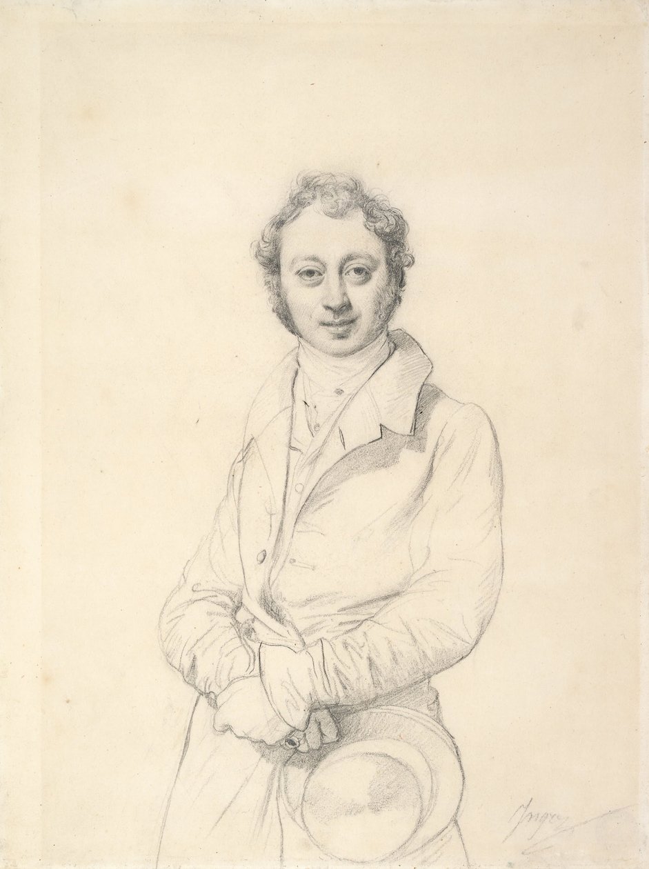 De archeoloog Désiré-Raoul Rochette, ca. 1830 door Jean Auguste Dominique Ingres