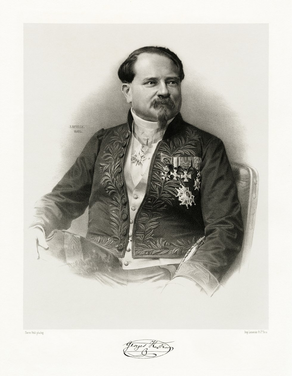 Jean Georges Kastner door Jean Baptiste Adolphe Lafosse