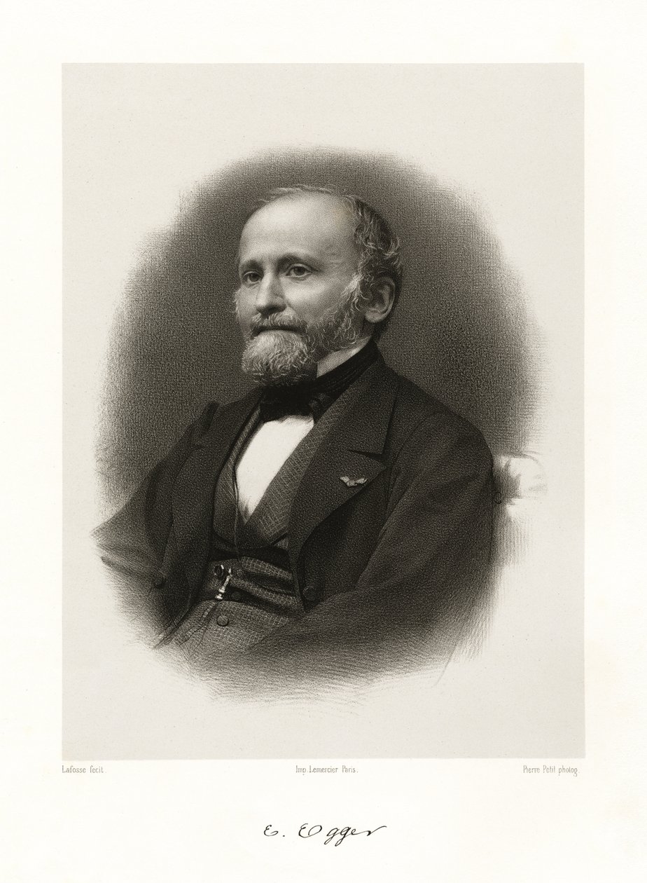 Émile Egger door Jean Baptiste Adolphe Lafosse