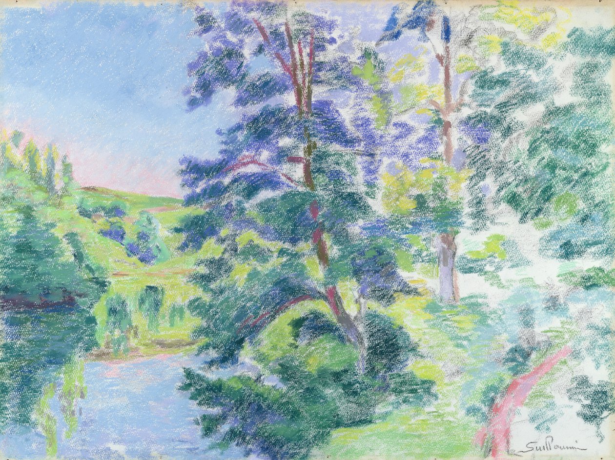 Landschap door Jean Baptiste Armand Guillaumin