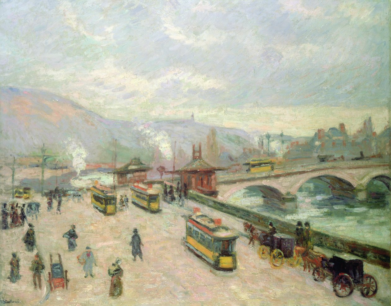 De Pont Corneille in Rouen, 1898 door Jean Baptiste Armand Guillaumin