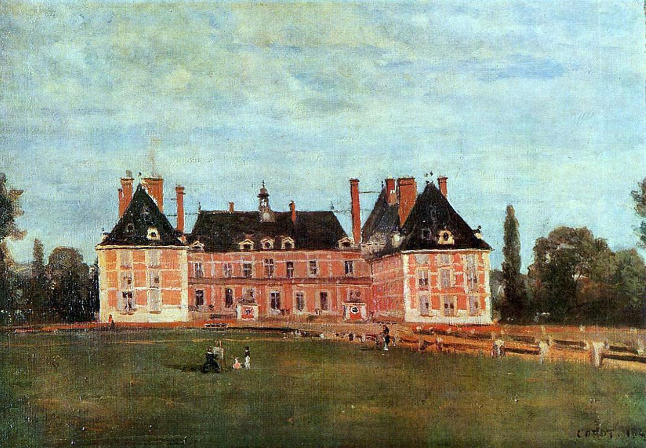Château de Rosny, 1840 door Jean Baptiste Camille Corot
