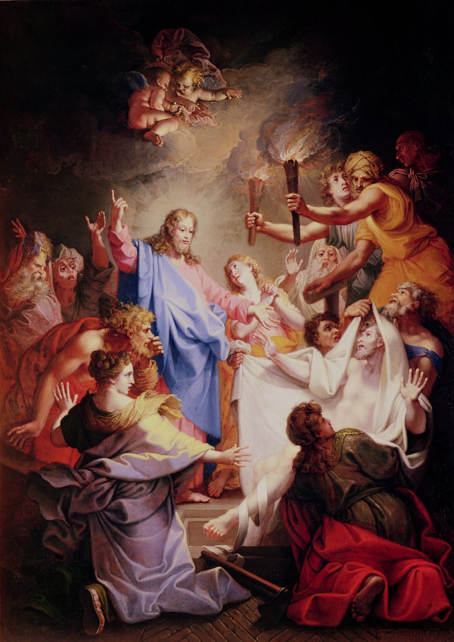 De Opstanding van Lazarus door Jean Baptiste Corneille