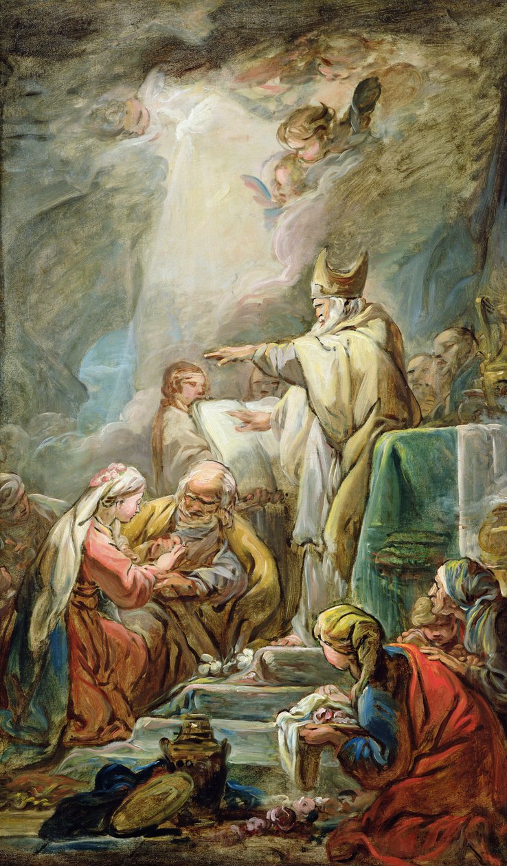 Het huwelijk van de Maagd, c.1763 door Jean Baptiste Deshays de Colleville