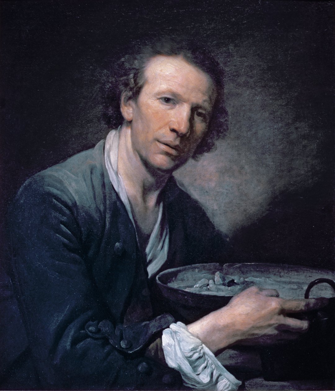 Joseph, een Model van de Koninklijke Academie met een Koekenpan, 1755 door Jean Baptiste Greuze