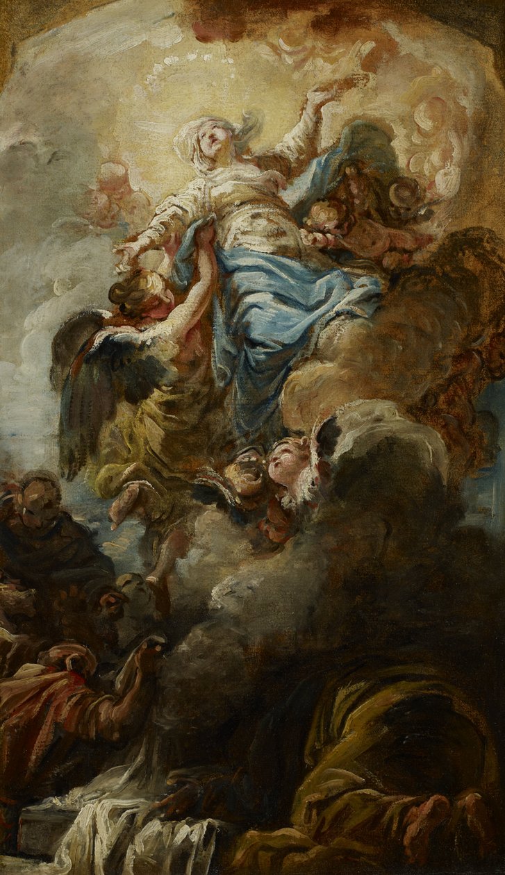 Studie voor de Hemelvaart van de Maagd door Jean-Baptiste-Henri Deshays