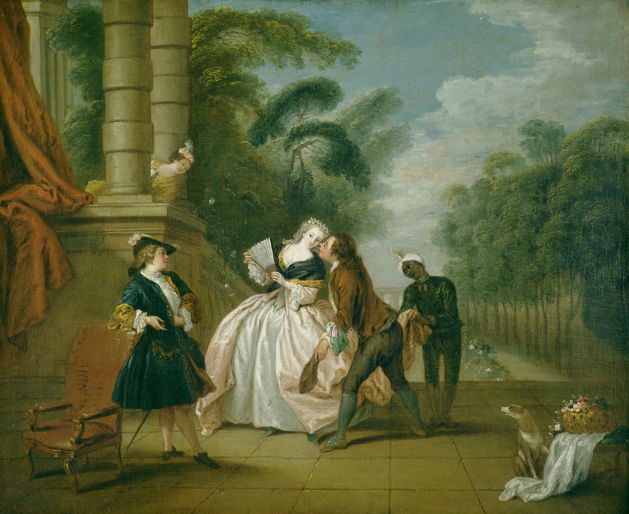 De Kus door Jean Baptiste Joseph Pater