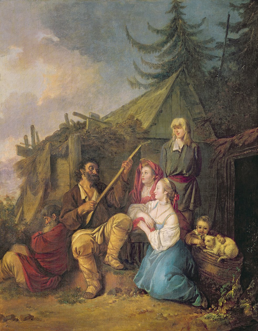 De Balalaika Speler, 1764 door Jean Baptiste Le Prince