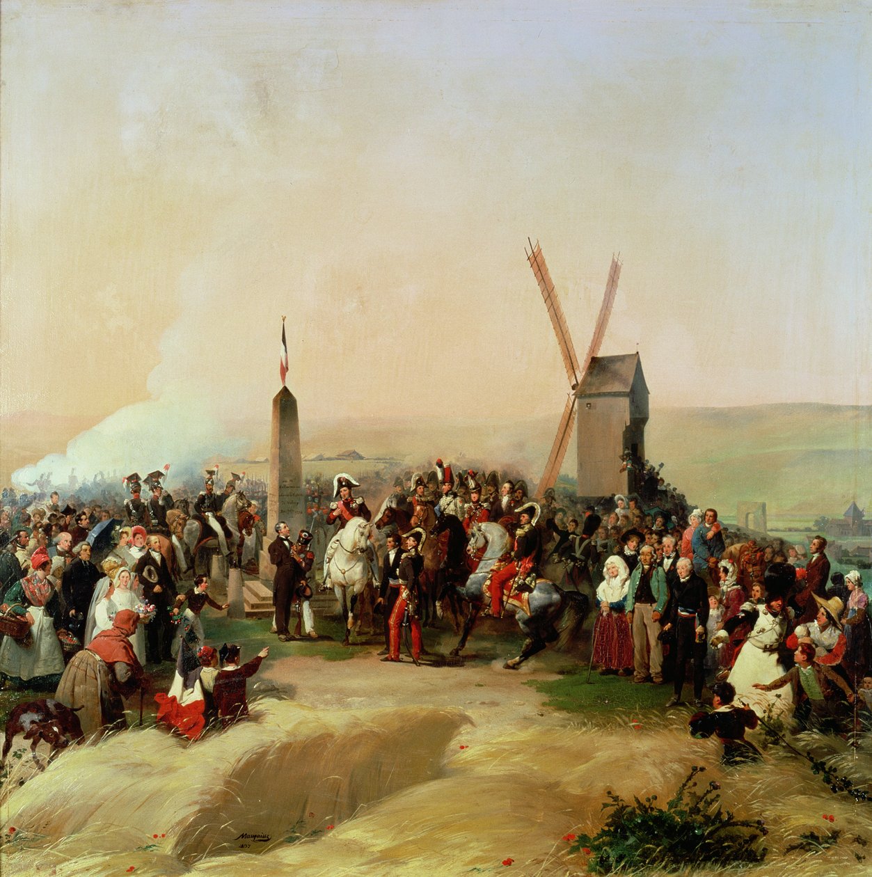 Louis-Philippe (1773-1850) bezoekt het slagveld van Valmy op 8 juni 1831 door Jean Baptiste Mauzaisse