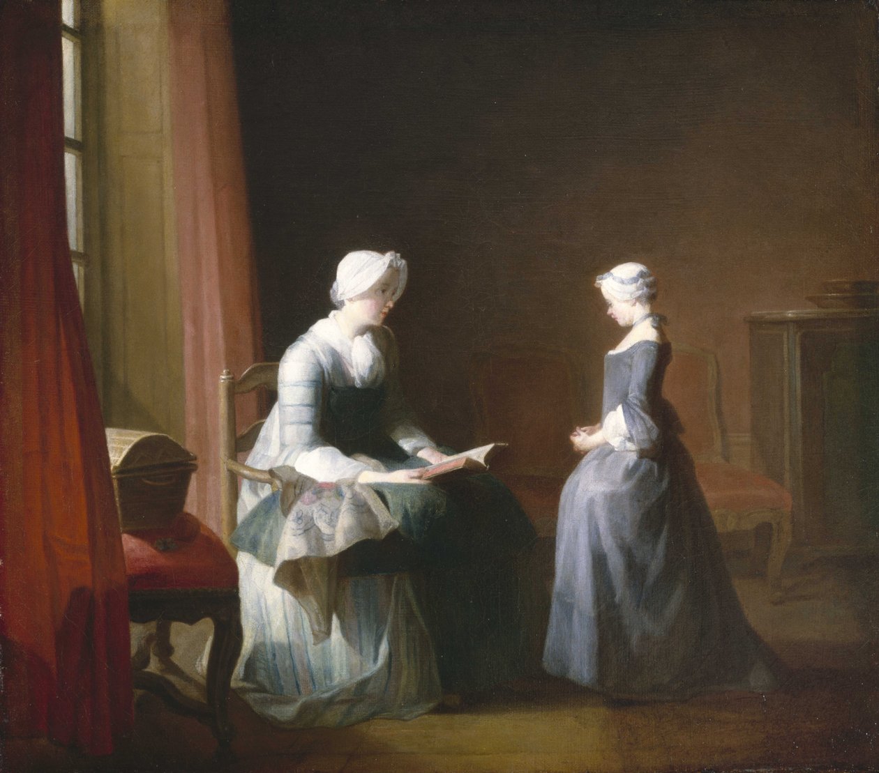 De goede opvoeding door Jean-Baptiste Simeon Chardin