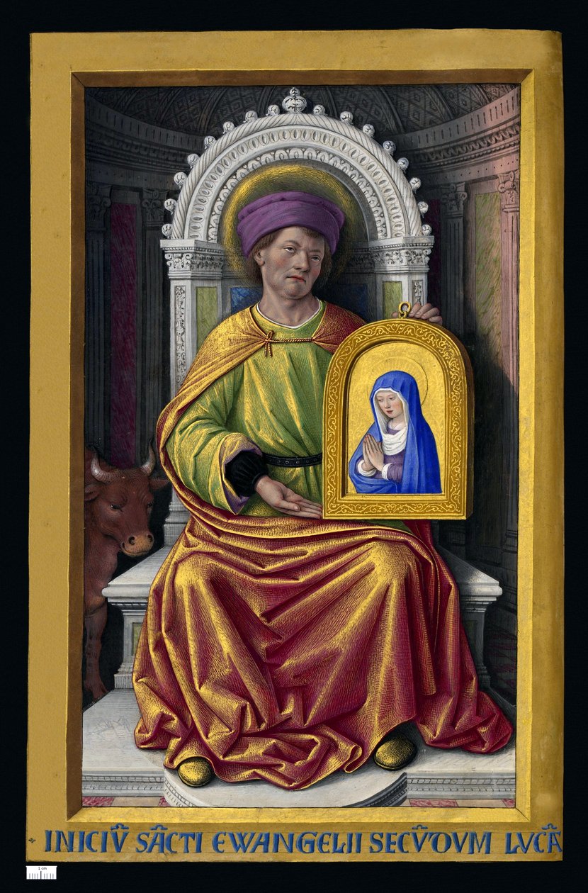 Lucas de Evangelist door Jean Bourdichon