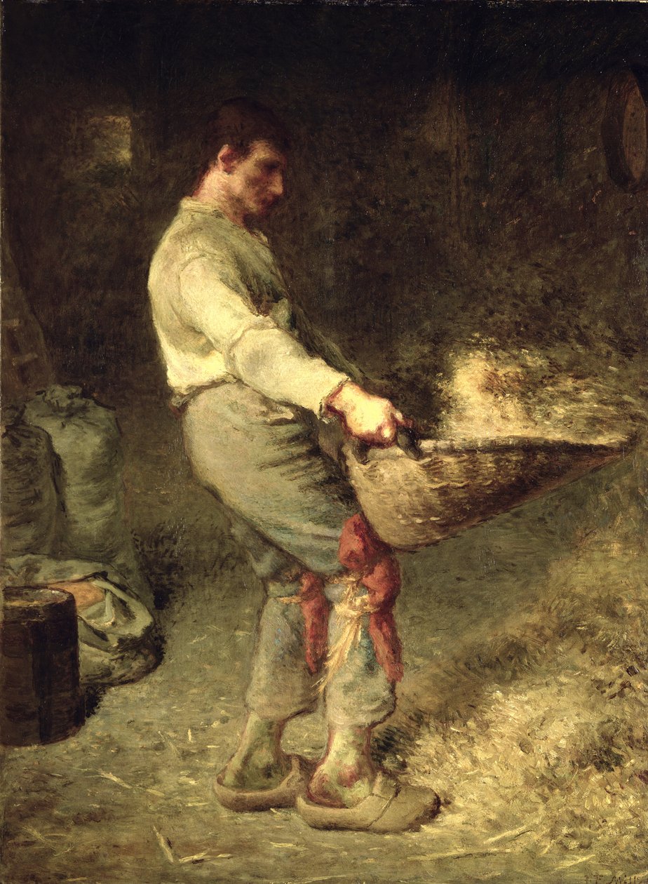 Een Wanner, 1866-68 door Jean Francois Millet