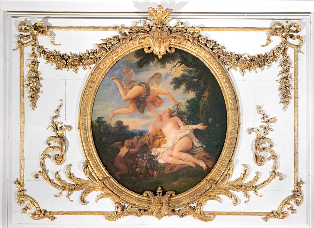 Zephyr en Flora, uit de Salle de Conseil door Jean François de Troy