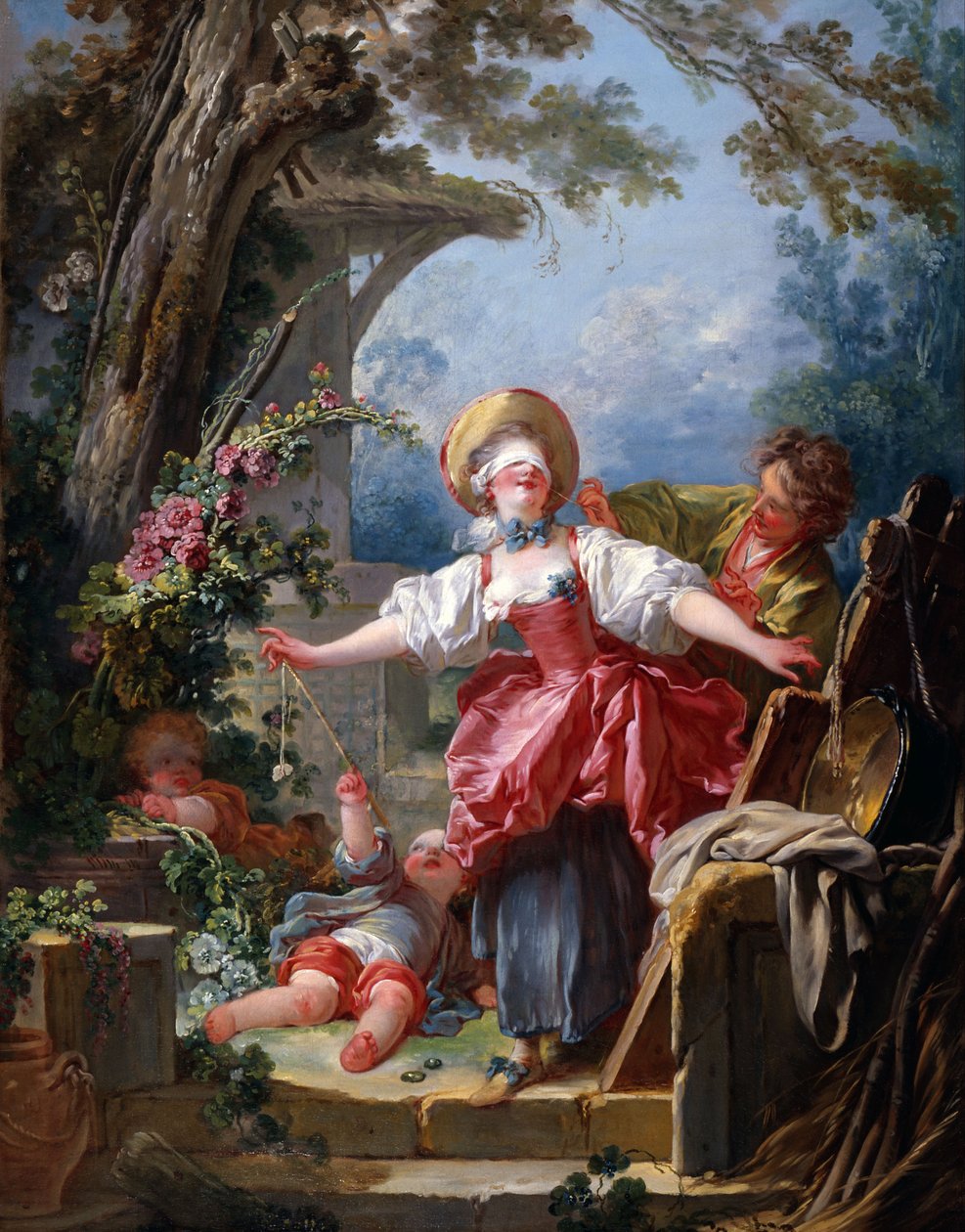 Blindemannetje door Jean Honore Fragonard