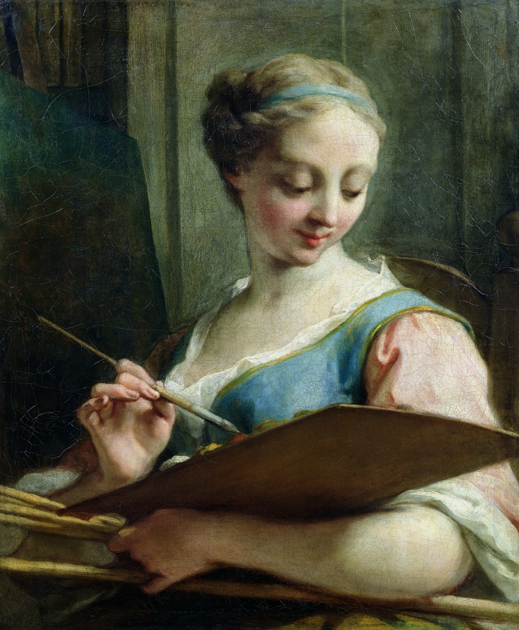 Allegorie van het Schilderen door Jean Bernard Restout