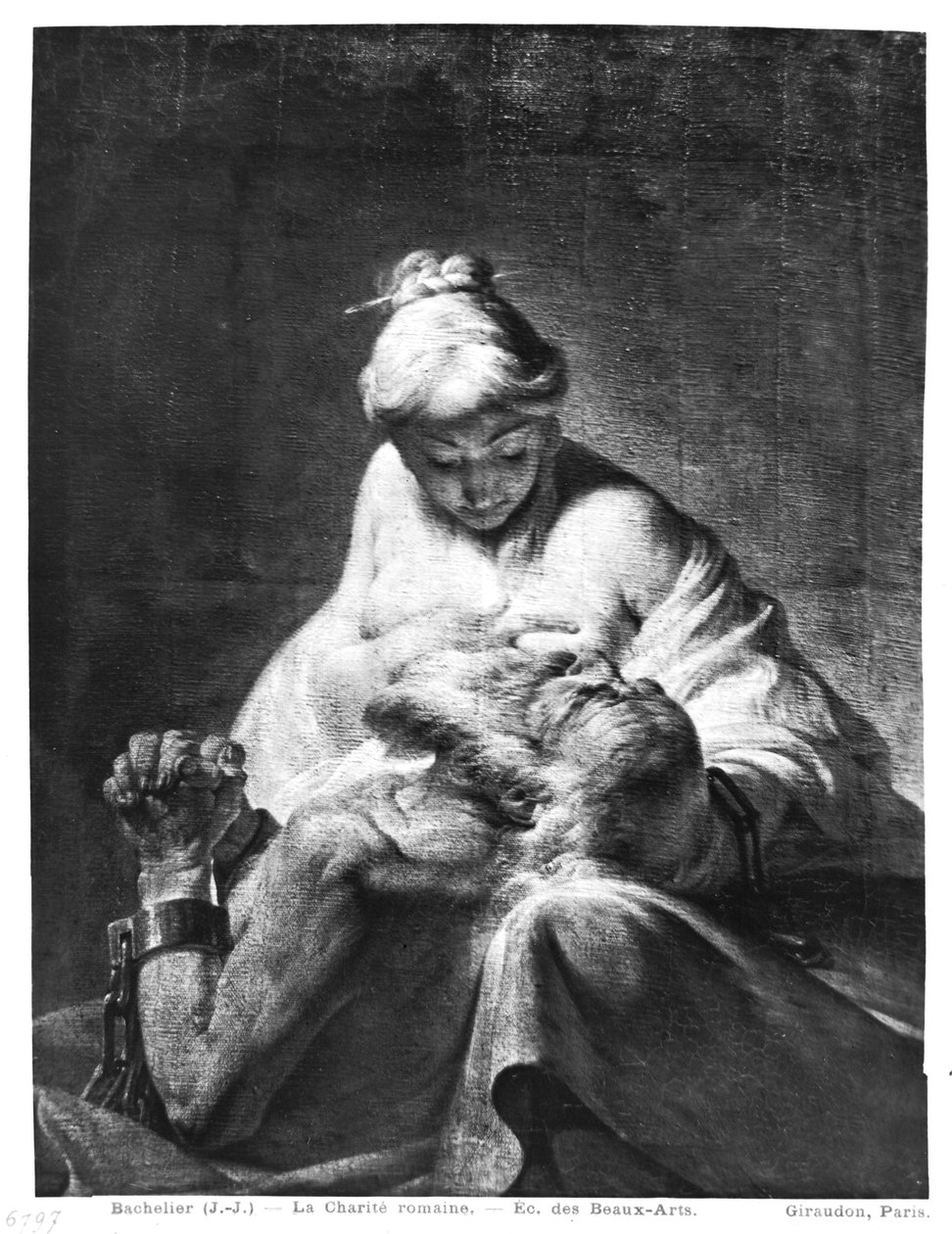 Romeinse liefdadigheid door Jean Jacques Bachelier