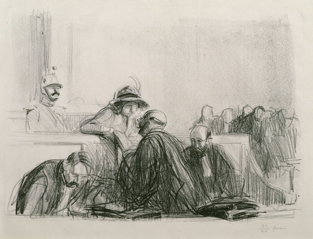 Het advies van de advocaat door Jean Louis Forain