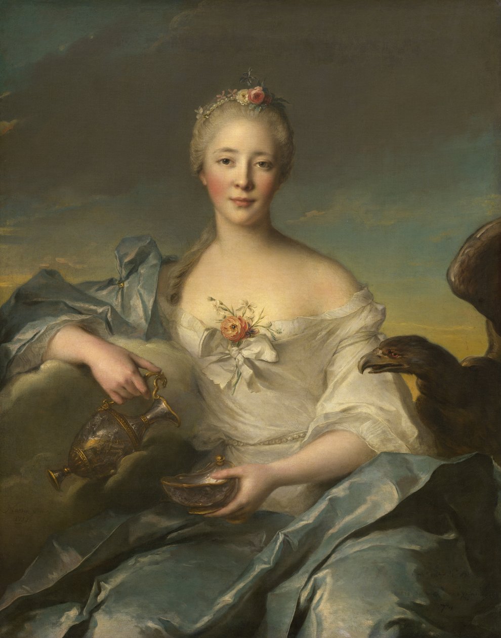 Madame Le Fèvre de Caumartin als Hebe door Jean Marc Nattier