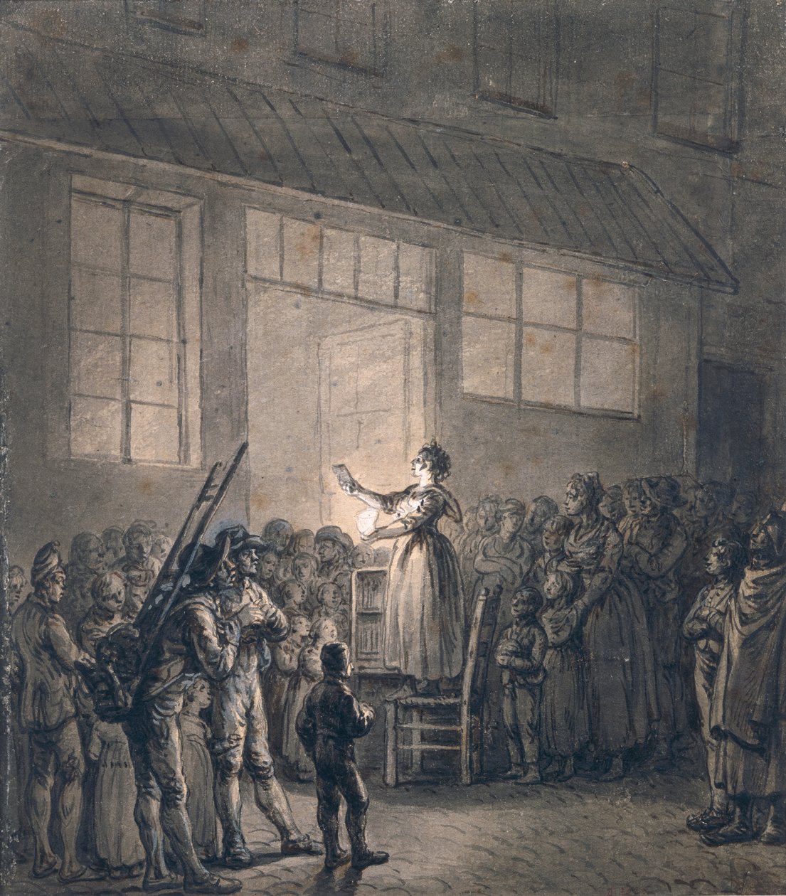 Een Populaire Zanger door Jean Pierre Norblin de La Gourdaine