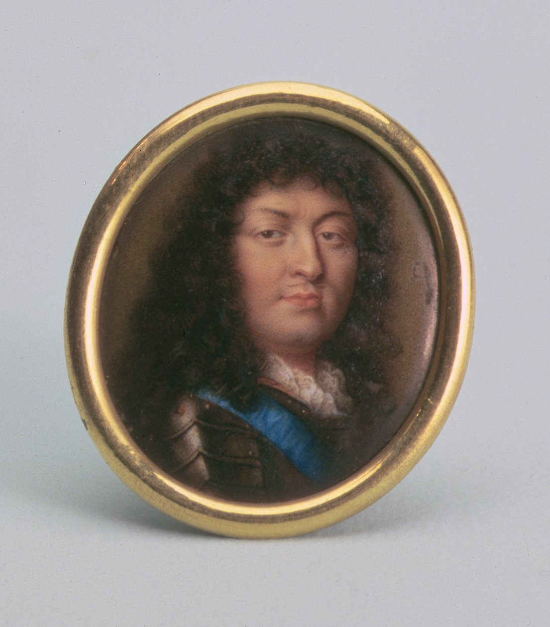 Portret van Lodewijk XIV, Koning van Frankrijk (email) door Jean the Elder Petitot