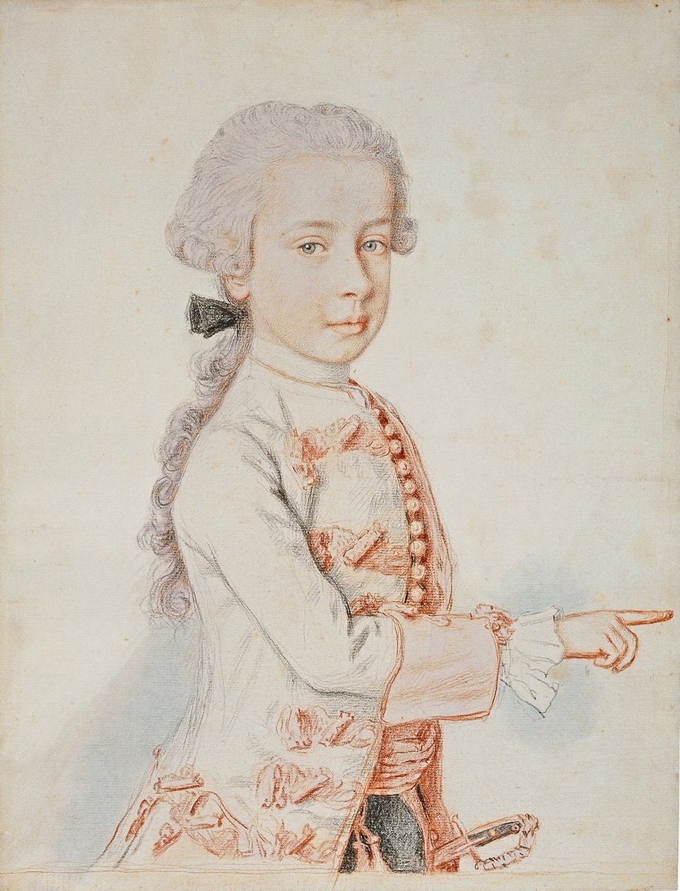 Portret van Aartshertog Ferdinand Karl van Oostenrijk-Este door Jean Étienne Liotard