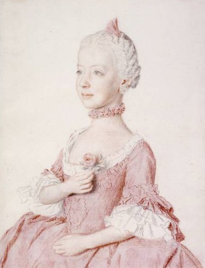 Portret van Maria Carolina van Oostenrijk door Jean Étienne Liotard