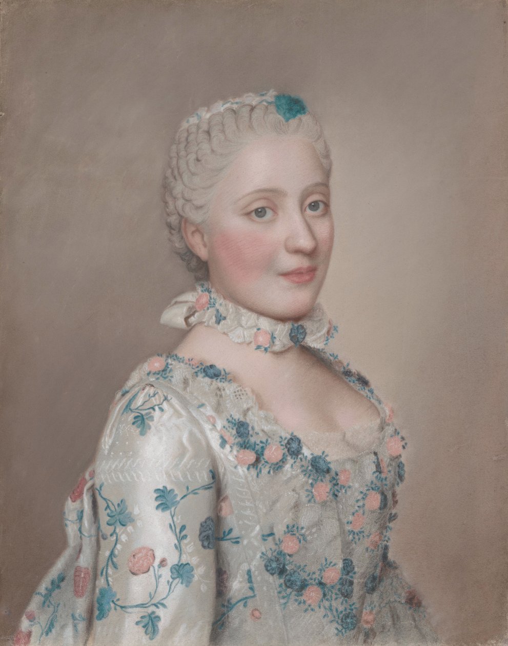 Portret van Marie Josèphe van Saksen door Jean Étienne Liotard