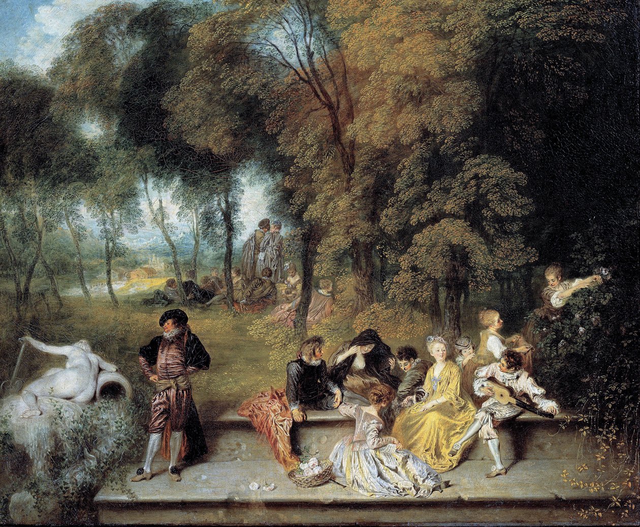 De geneugten van de liefde door Jean-Antoine Watteau
