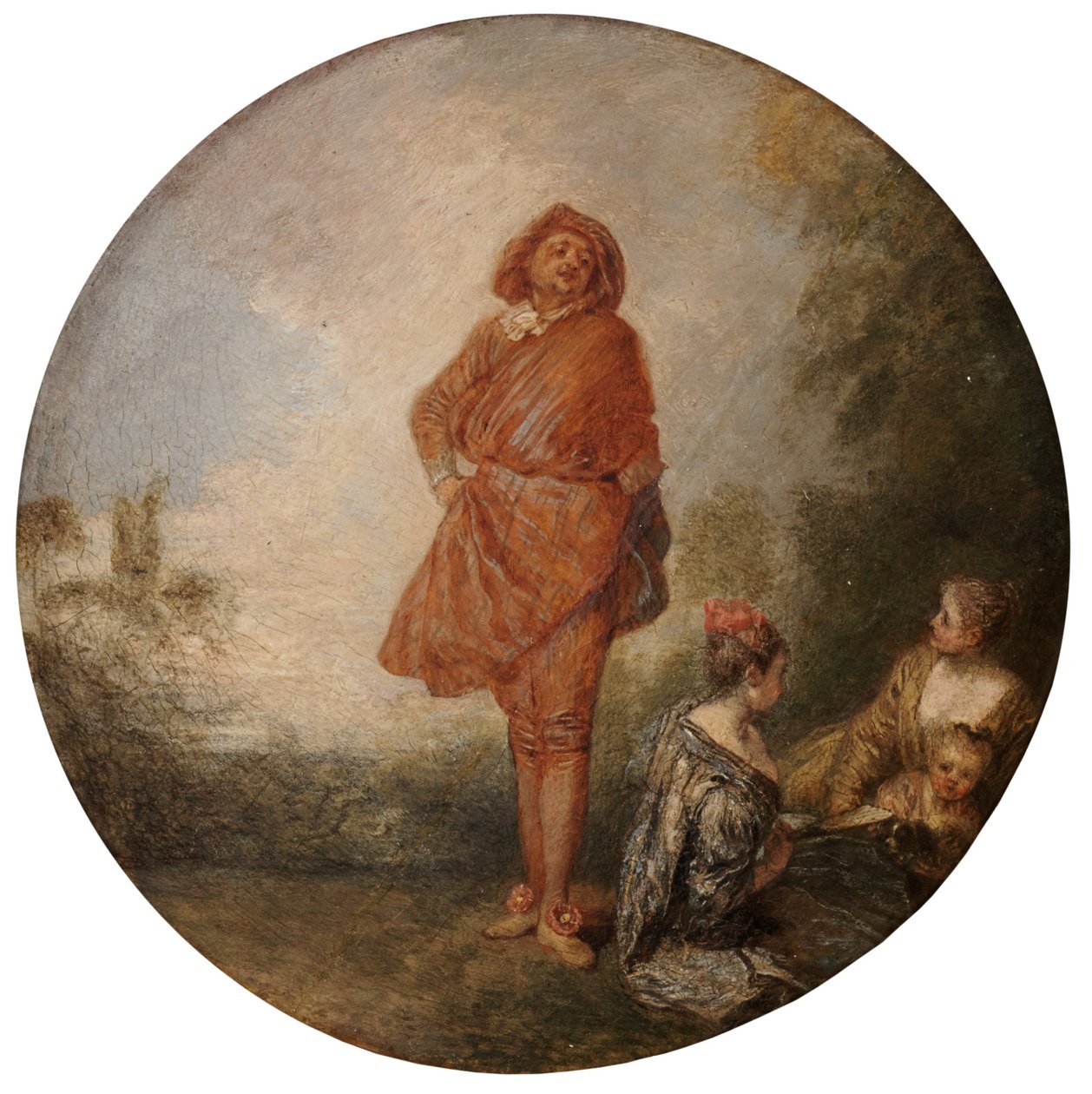 De trotse man door Jean-Antoine Watteau